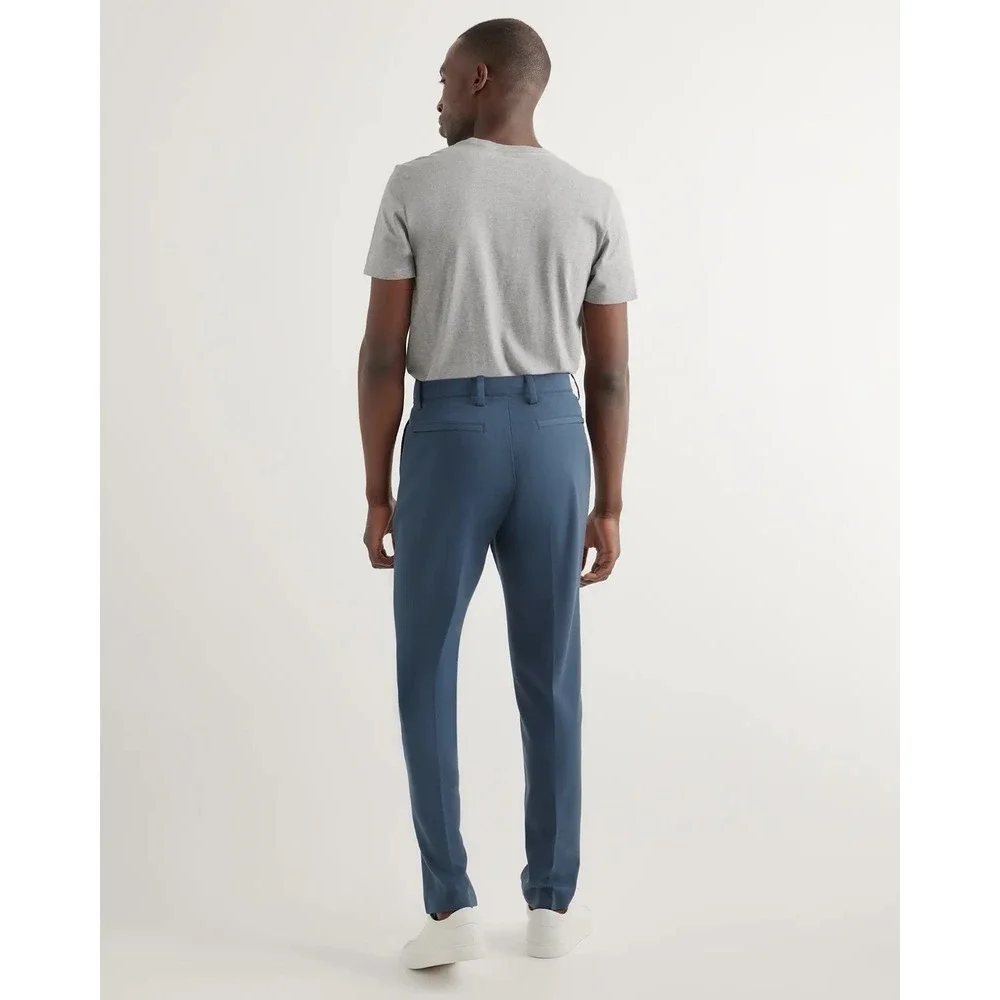 Quince Ultra Stretch 24/7 Smart Chino Pants Ocean Blue 42x34 Performance Casual